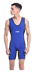 XPEED XP712 men's wrestling suit made of polyester spandex, featuring a sleek design and athletic fit for competitive wrestling.