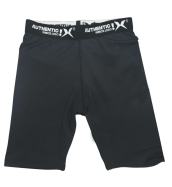 Black XPEED XP729 Tight Shorts for men, designed for yoga, running, and active training, shown on a male model.