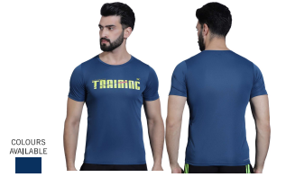 XPEED XP732 men's training T-shirt, breathable gym wear in black with athletic fit, suitable for fitness and workout sessions.