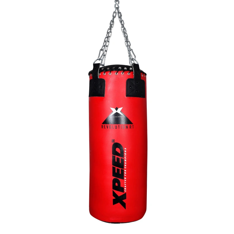 Xpeed XP213 Revolution RT heavy duty punch bag hanging for boxing training, durable and suitable for intense workouts.