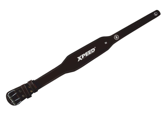 XPEED XP1005 All Leather Weight Lifting Belt 4 Inch Premium Veg-Tan Padded Split Leather for Gym Training