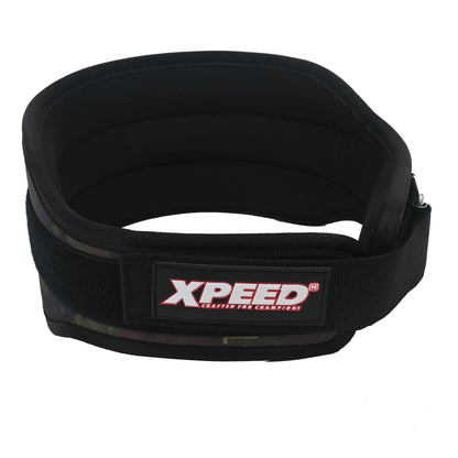 XPEED XP1006 All Nylon Weightlifting Belt 6 Inch Camo with Stainless Steel Slide Bar Buckle for Gym Training