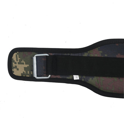 XPEED XP1006 All Nylon Weightlifting Belt 6 Inch Camo with Stainless Steel Slide Bar Buckle for Gym Training
