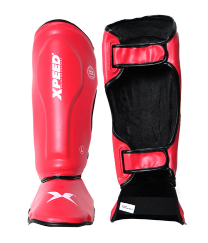 XPEED WAKO T-20 PU Professional Shinguard with Foot XP1812
