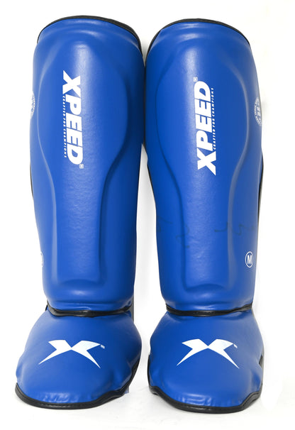 XPEED WAKO T-20 PU Professional Shinguard with Foot XP1812