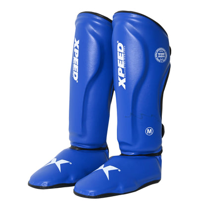 XPEED WAKO T-20 PU Professional Shinguard with Foot XP1812