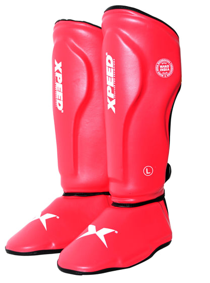 XPEED WAKO T-20 PU Professional Shinguard with Foot XP1812