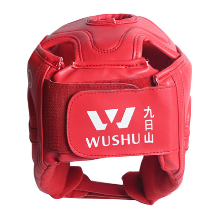 XPEED XP2102 Wushu Headguard - Adjustable PU Leather Head Guard with Chin Strap