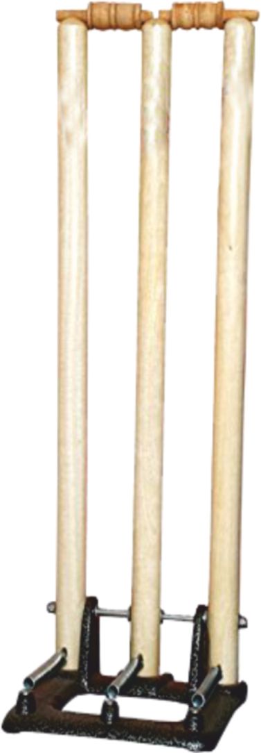 XPEED Wooden Stump Set Spring Stand Cricket Stumps & Bails for Practice Match & Training