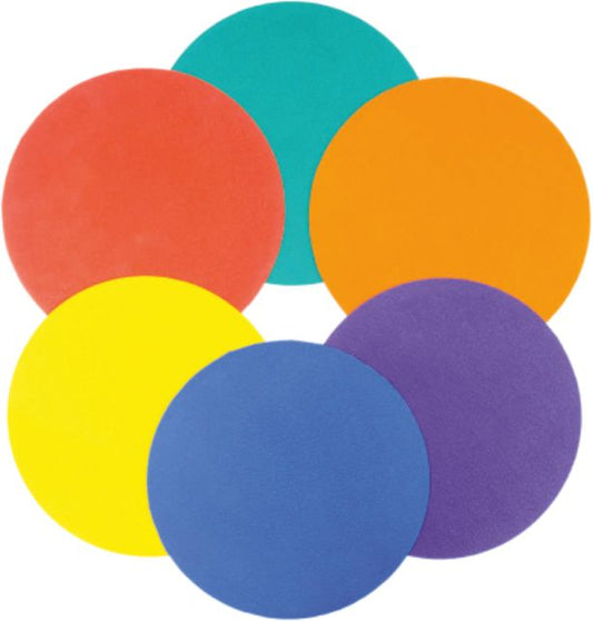XPEED XP2311 Rubber Spots Pack of 24 Multicolor Non-Slip Floor Markers for Agility Footwork & Sports Training
