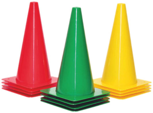 XPEED XP2313 Cones Multicolor Tall Sports Training Agility Marker for Football Cricket Athletics & Field Coaching