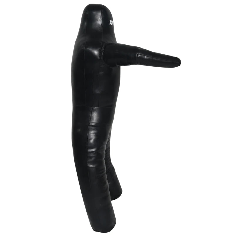 Xpeed XP 2428 grappling dummy in black and brown, training dummy for martial arts and combat sports practice.
