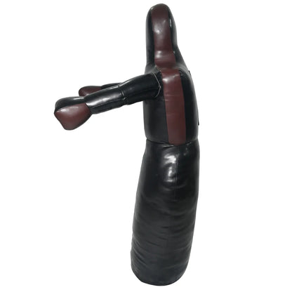 Black and brown Xpeed XP 2429 grappling training dummy for martial arts practice, made of durable material for combat training.