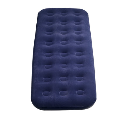 XPEED XP2463 Air Bed Flocked Twin Size PVC 2-in-1 Valve Easy Inflate Deflate with Repair Patch for Camping & Home Use