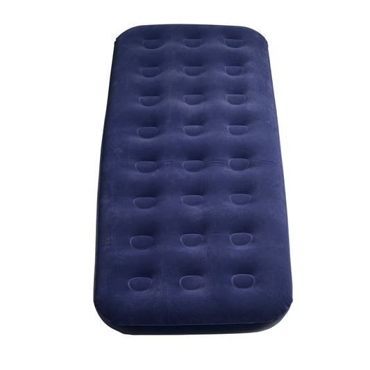 XPEED XP2463 Air Bed Flocked Twin Size PVC 2-in-1 Valve Easy Inflate Deflate with Repair Patch for Camping & Home Use