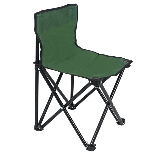 XPEED XP2465 Folding Camping Chair 300D Green Canvas PE Coated No Assembly Collapsible for Indoor Outdoor Events