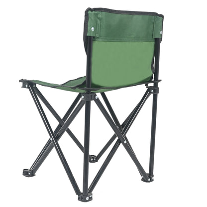 XPEED XP2465 Folding Camping Chair 300D Green Canvas PE Coated No Assembly Collapsible for Indoor Outdoor Events