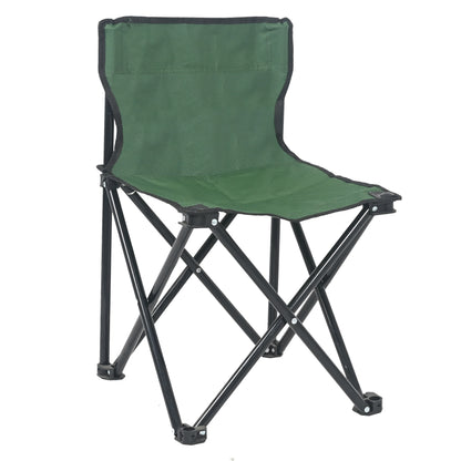 XPEED XP2465 Folding Camping Chair 300D Green Canvas PE Coated No Assembly Collapsible for Indoor Outdoor Events