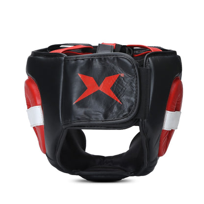 Xpeed XP2496 Fighter Headguard – Professional Full-Face Leather Head Protector