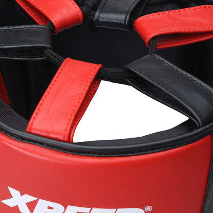 Xpeed XP2496 Fighter Headguard – Professional Full-Face Leather Head Protector