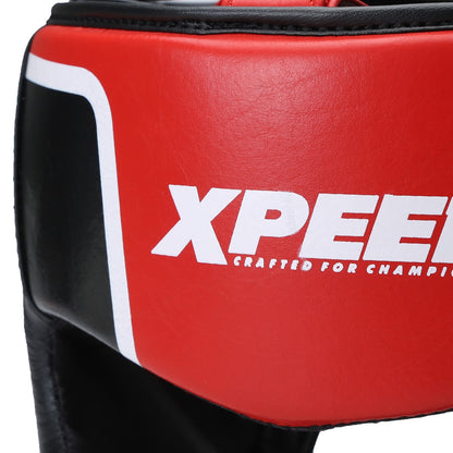 Xpeed XP2496 Fighter Headguard – Professional Full-Face Leather Head Protector