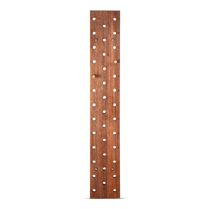 Xpeed Climbing Board – Wooden Pull Up Mounted Climbing Board with Dowel Peg Handles for (Front View)