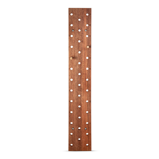 Xpeed Climbing Board – Wooden Pull Up Mounted Climbing Board with Dowel Peg Handles for (Front View)