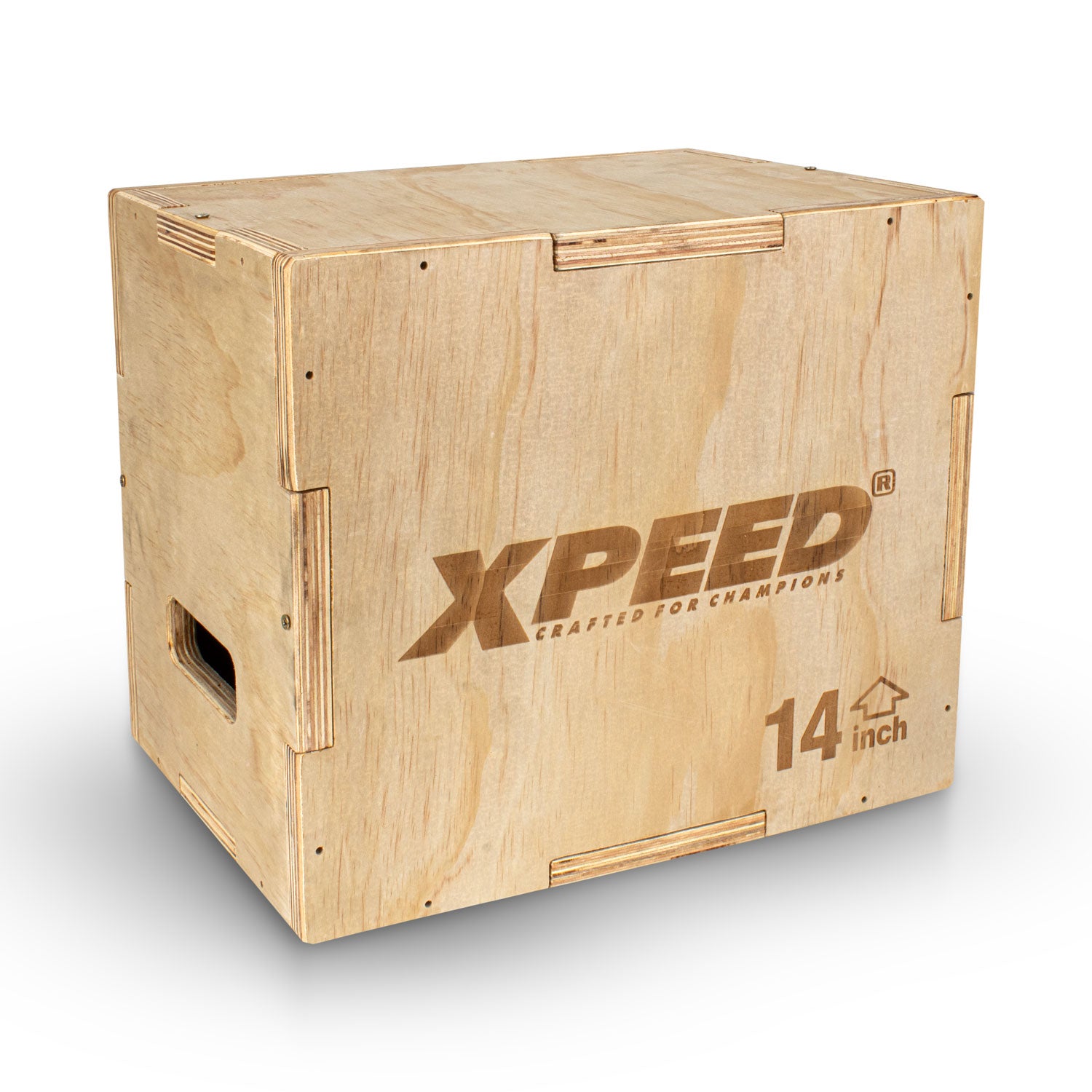 Xpeed Plyo Box – Wooden Jump Box 3-in-1 Plyometric Training Box with Handles for Box in 20*204*30 inch