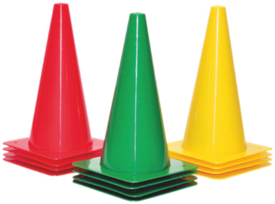 Xpeed XP2313 Agility Cones – Multicolor Tall Sports Training Agility Marker for Football Cricket in 6"