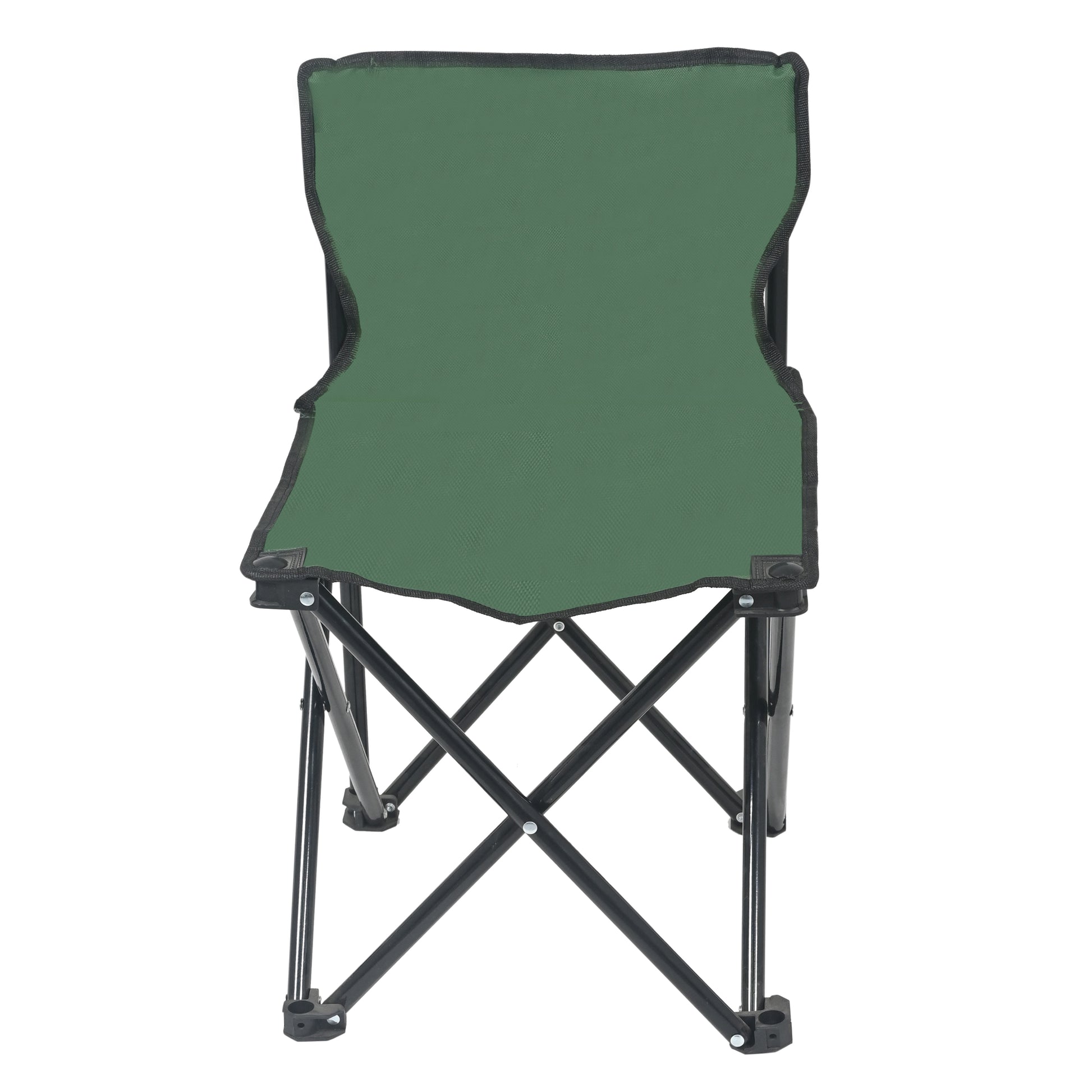 Xpeed XP2465 Camping Chair – Folding Camping Chair 300D Green Canvas PE Coated No Assembly (Side Angle)